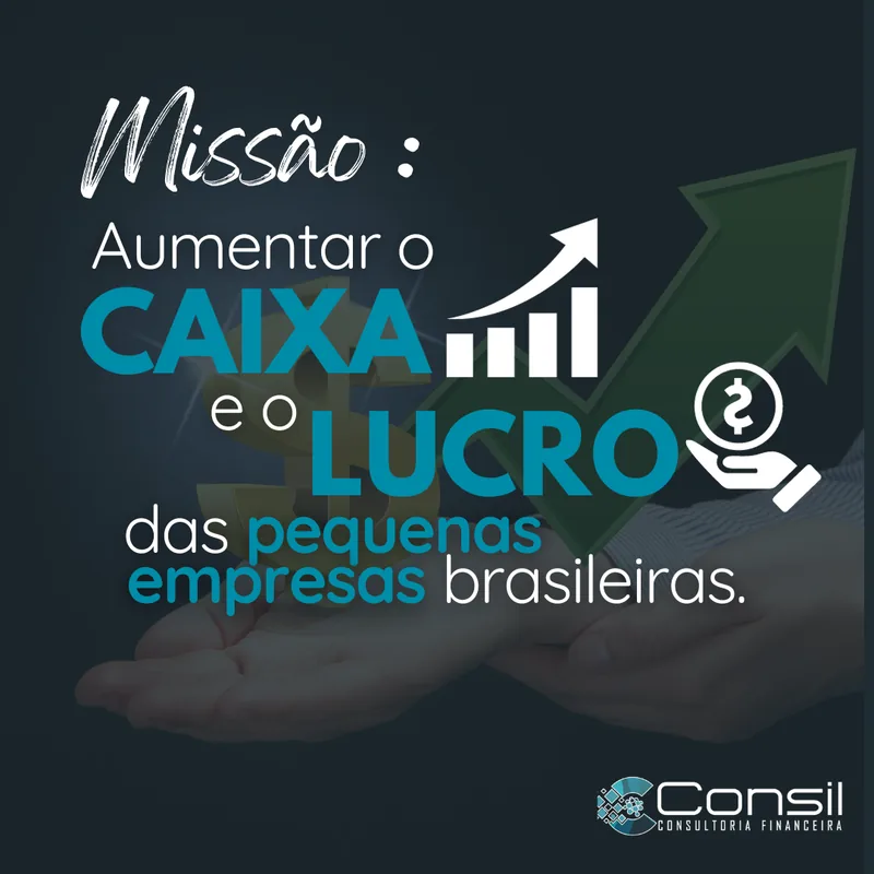 Missão: aumentar o CAIXA e o LUCRO das pequenas empresas brasileiras.